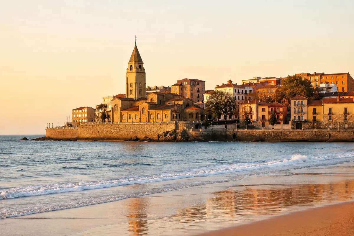 Vista de Gijón, Asturias
